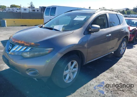 2009 Nissan Murano Sl z USA, uszkodzony, nr VIN JN8AZ18WX9W157171